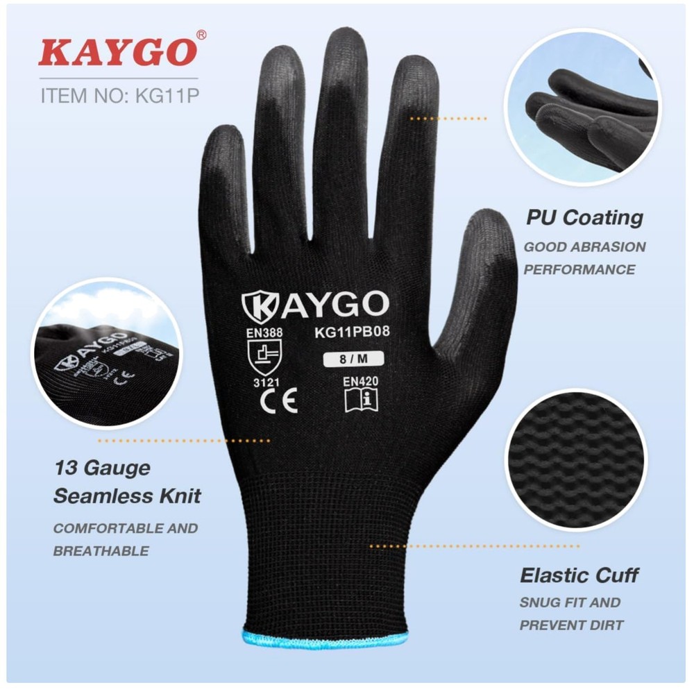 Grip Coated Safety Gloves – Ideal for Manufacturing