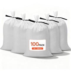 VEVOR Empty Sandbags 100 Packs 16×26 in Heavy Duty Sand Bags 50lb Capacity