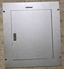 Zinsco Electrical Panel Cover Gray Metal Interior Enclosure Door Door Only