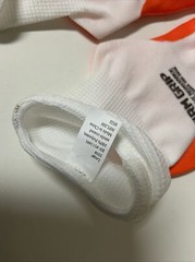 🌿 Firm Grip White/orange Nitrile Coated Gloves, 4 Pairs, 🆕 With Defects