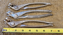 3 ATS Monolock Cleco Pliers Aviation Tool Sheet Metal Aircraft 7″ Fastener Lot