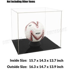 Large Acrylic Display Case Box Collectibles Diecast 1/18 Dustproof Self-Install