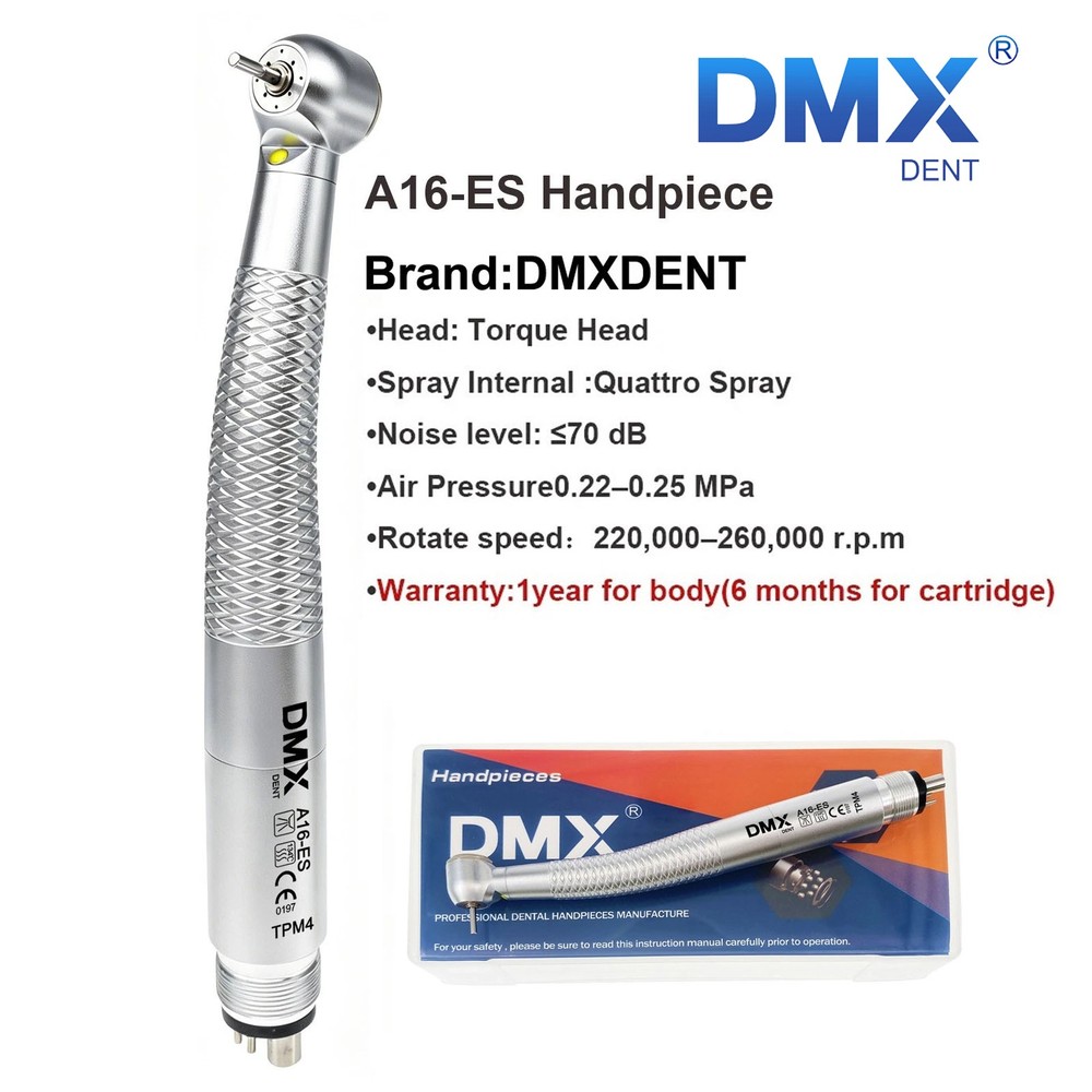 DMXDENT A16 Dental E-Generator High Speed Handpiece Rotor Air Turbine 2/4 Holes