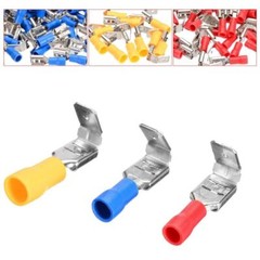 100/50pcs Piggy Back Insulated Spade Terminals 22-10AWG Wire Crimp Connectors