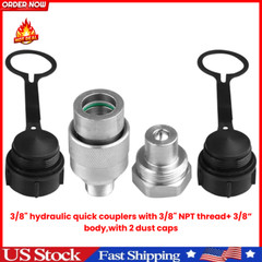 3/8″ Hydraulic Quick Coupler Set Replaces Enerpac C-604,Connect and Disconnect U