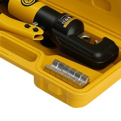10 Ton Cable Crimping Tool Kit W/ 9 Dies Storage Case for Copper Wire Terminal