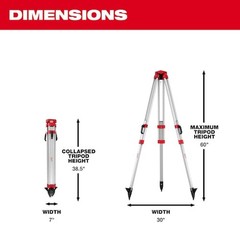Milwaukee Tool 48-35-3700 Tripod For Rotary Lasers