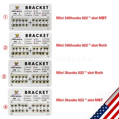 100PCS Dental Orthodontic Arch Wire Niti Round /Braces Bracket 022 Slot All ns