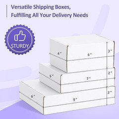 30 Pack Small Shipping Boxes Assorted Sizes, 6X4X3, 7X5X2, 9X6X2-10 PCS Each Sma