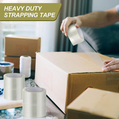 20 Rolls Strapping Tape 2 Inch X 60 Yards 5.5 Mil Fiberglass Filament Tape Trans