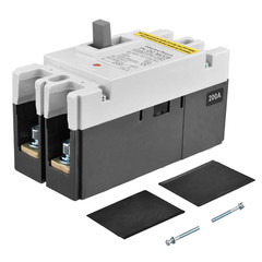 DC550V Solar PV MCCB Circuit Breaker 2 Pole 200A Thermal Magnetic 10KA