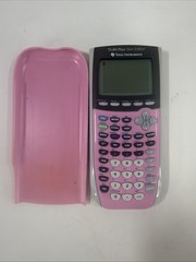 Texas Instruments TI-84 Plus Silver Edition Pink Graphing Calculator w/ Case
