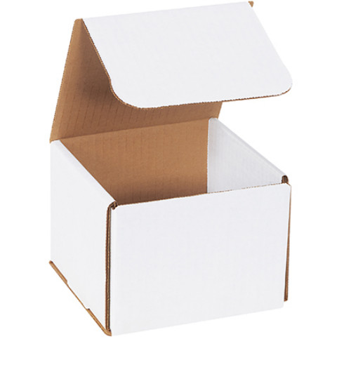 1-200 CHOOSE QUANTITY 5x5x4 Corrugated White Mailers Packing Boxes 5″ x 5″ x 4″