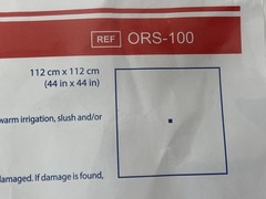 Lot of 2 Ecolab Drape ORS-100 Exp. 2028-05 & 2029-06 (*CC30/Q11)