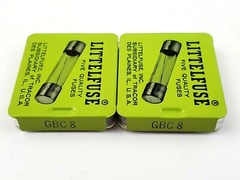Lot of 105 LittelFuse GBC8 Fuse 8 Amp European Automotive Fuses