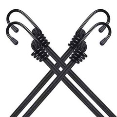 8mm HEAVY DUTY BLACK MARINE GRADE BUNGEE CORD Tarp Tie Down Strap 12-20-24-30-40