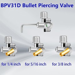 A/C Retrofit Valve Kit, BPV31 Bullet Piercing Tap Valve Line Tap Valve Kit, R12