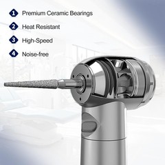 Sibodent E-generator Dental LED Fiber Optic High Speed Handpiece 4 Holes YBM