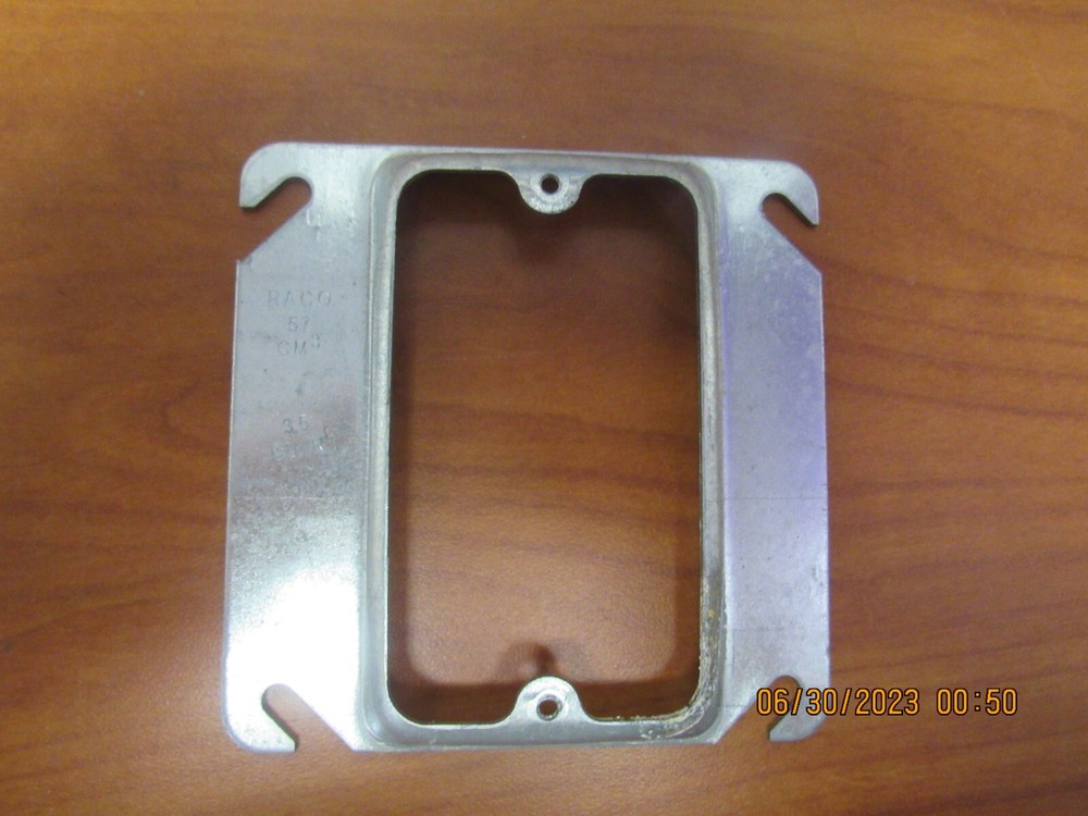 Raco Wall Plate Steel CM3 5A054A 3.5 CU In 57