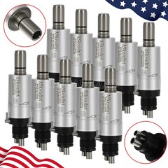 10pcs ASkeadnt Dental Low Speed Handpiece Air Motor E-type 4 Holes FX