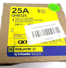 Square D QOB335 35 Amp 3 Pole Circuit Breaker QOB 240VAC 35A 3P — NEW READ