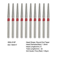 Dental Diamond Bur FG High Speed Bur Pear Round Taper 830 856 850 Chamfer Coarse