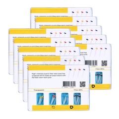 10 Kits Dental Fiber Posts Resin High-intensity Screw Thread Glass & 4 Drills