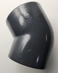 Spears 817-040 Schedule 80 PVC 45 Degree Elbow 4″ Gray Slip Socket x Socket NOS