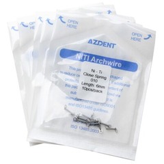 AZDENT Dental Orthodontic Closed Coil Spring 0.010″ 6mm 0.012*12mm 10pcs/Pack