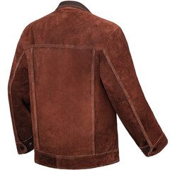 ARCCAPTAIN Leather Welding Jacket Flame Resistant Heavy Duty Split Cowhide S-3XL