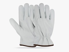 6 Pairs Goatskin Gloves – Durable Safety Gloves for Industrial & Outdoor Use