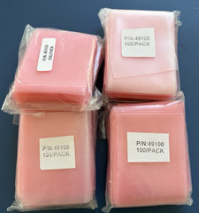 400 pcs, 2″ x 3″ Pink Open Ended Flat Top AntiStatic Anti Bags 4mil Electronic