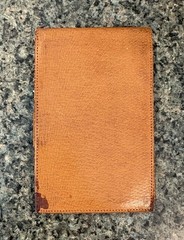 Vintage Lightweight Pocket Book Note Pad Leather England