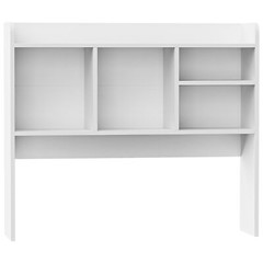 Desktop Bookshelf & Desk Organizer Shelf Wooden for Office Study Desk White
