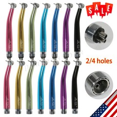 USA Push Button Dental High Speed Handpiece Single water spray Air Turbine 2/4H