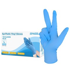 Disposable Gloves Large Nitrile And Vinyl Blend Material Gloves Latex Free 4 Mil