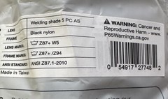 Bollé Safety Override OTG Goggles Scratch-resistant UV-treated Welding 40056