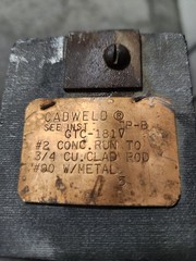 Cadweld GTC-181V Mold w/ Holder