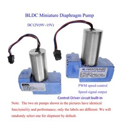 Parker / Hargraves BLDC 12VDC Miniature Vacuum Diaphragm Pump Dual Head Air Pump