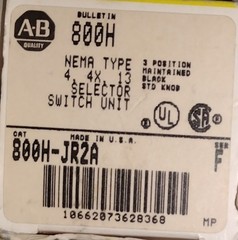 Allen-Bradley 800H-JR2A 30mm Selector Switch Non-Illuminated 3 Pos. AB Series F