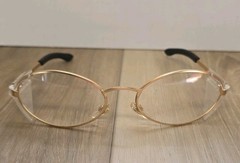 VINTAGE 1990s CREWS- Z87 SAFETY GLASSES! SIDE SHIELDS/GOLD FRAMES/TAIWAN