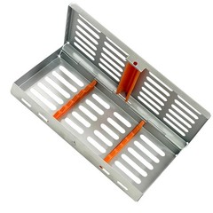 NEW GERMAN DENTAL AUTOCLAVE STERILIZATION CASSETTE RACK BOX FOR 7 INSTRUMENT-OR