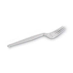 Dixie FH017 Heavyweight Plastic Cutlery Forks – Clear (1000/Carton) New