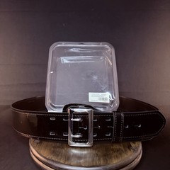 Galls Duty Belt Size 50″ G-Flex Sam Browne High Gloss Leather Nickel Buckle 1348