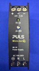 PULS MINILINE ML30 POWER SUPPLY ML30.241 AC/DC DIN RAIL SUPPLY 24V 30W