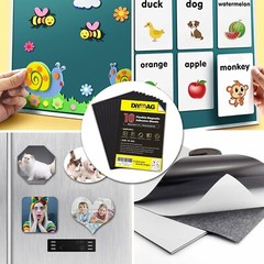 Flexible 4″ x 6″ Magnetic Sheets with Strong Adhesive – Perfect for Photos