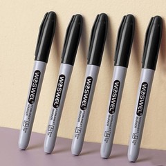 Permanent Markers Bulk, 200 Pack, Black Permanent Marker Pens, Fine Tip