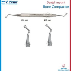 Dental Implant Bone Compactor Packer Bone Plugger Double Ended 3mm – 4mm