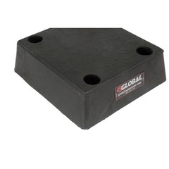 Global Industrial Molded Rubber Bumper 12″W x 13″L x 4″H