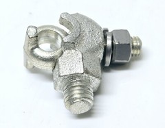 Five NSI HTGE-2/0TN Basket Ground Clamp, 8 SOL to 2/0 STR, Hex, Tin Plated 2-Way